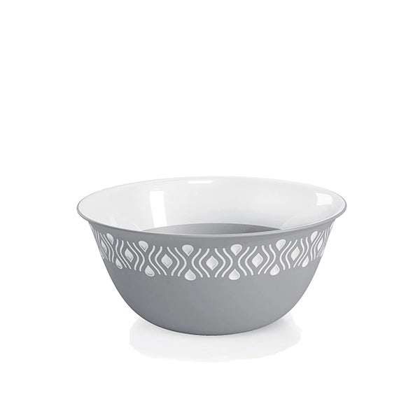 Ciotola Insalatiera in Plastica Tosca Bianco Grigio 13 cm Stefanplast