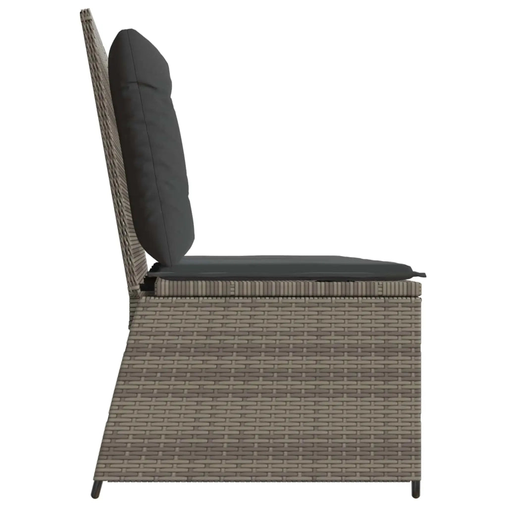 Panchina da giardino Grigio polyrattan 3394469