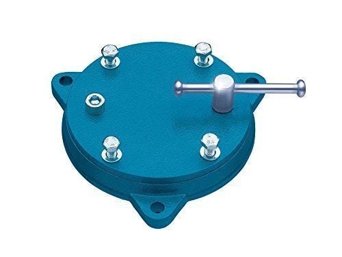 HEUER 0007650610180 Base Girevole per Morsa in Acciaio Forgiato Rotazione 360° con Bloccaggio a Leva colore Nero