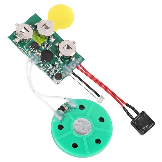 Modulo di suono - Registrazione e riproduzione del suono - Ideale per cartoline personalizzate - Registrazione di 60 secondi - Suono DIY - Adatto come regalo - Progettazione compatta