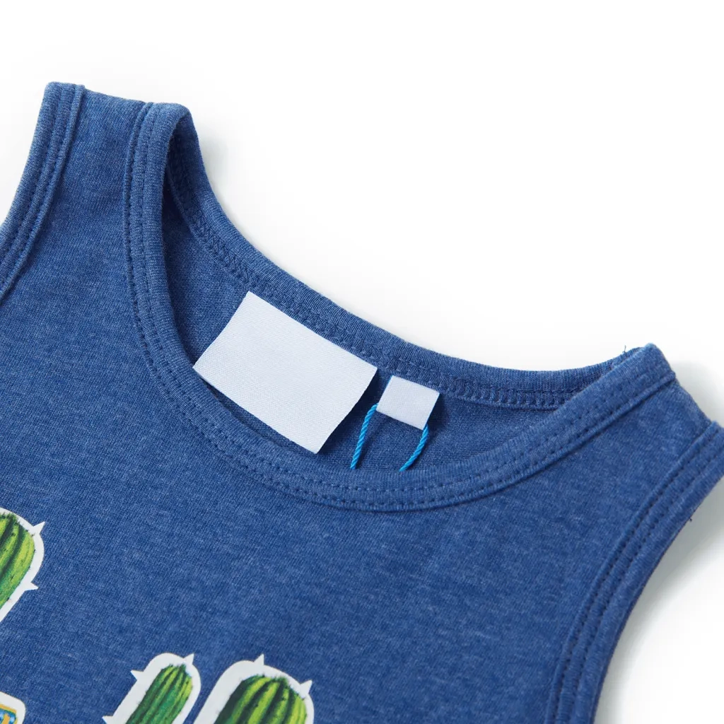Canotta da Bambino Blu Scuro M¨¦lange 116