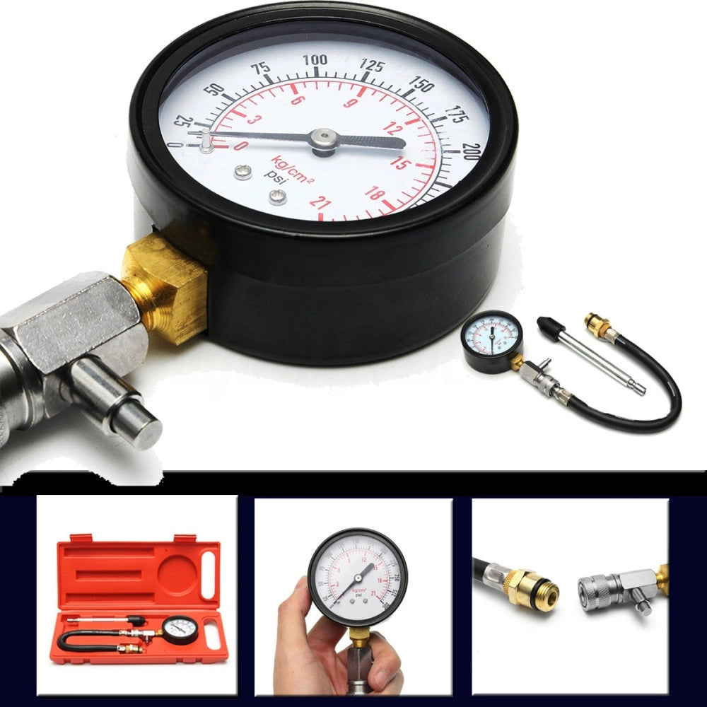 Trade Shop - Tester Pressione Compressione Per Motori Misuratore Auto Pistone Cilindri -