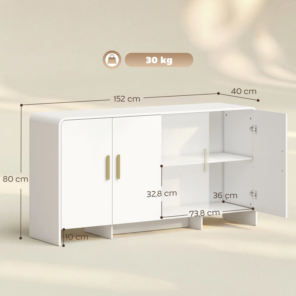Mobile TV ¨C Minimal ¨C Bianco 152x40x80 cm