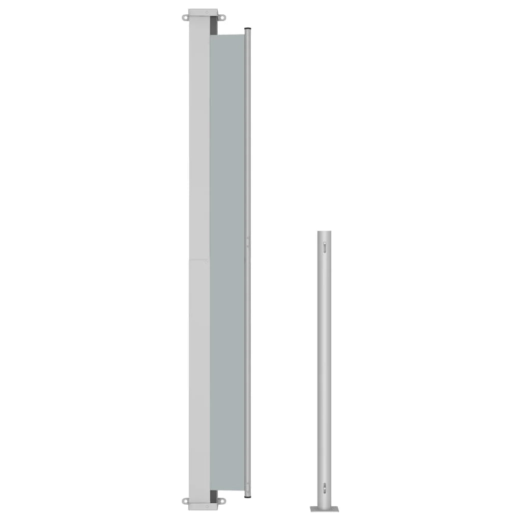 Tenda da sole laterale retrattile/schermo privacy per patio giardino terrazza balcone 200 x 300 cm grigio 02_0007351