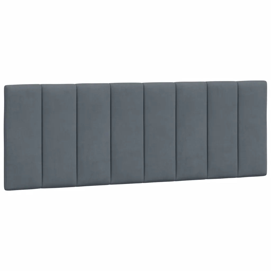 Letto con Materasso Hanko Grigio Scuro 140x200 cm in Velluto 3208599