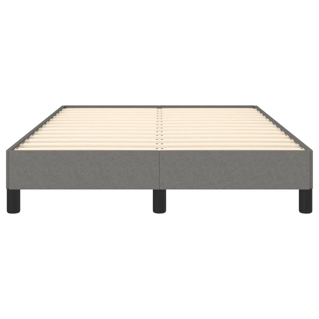 Letto matrimoniale | Letto per adulti | Giroletto senza Materasso Grigio Scuro 120x190 cm in Tessuto