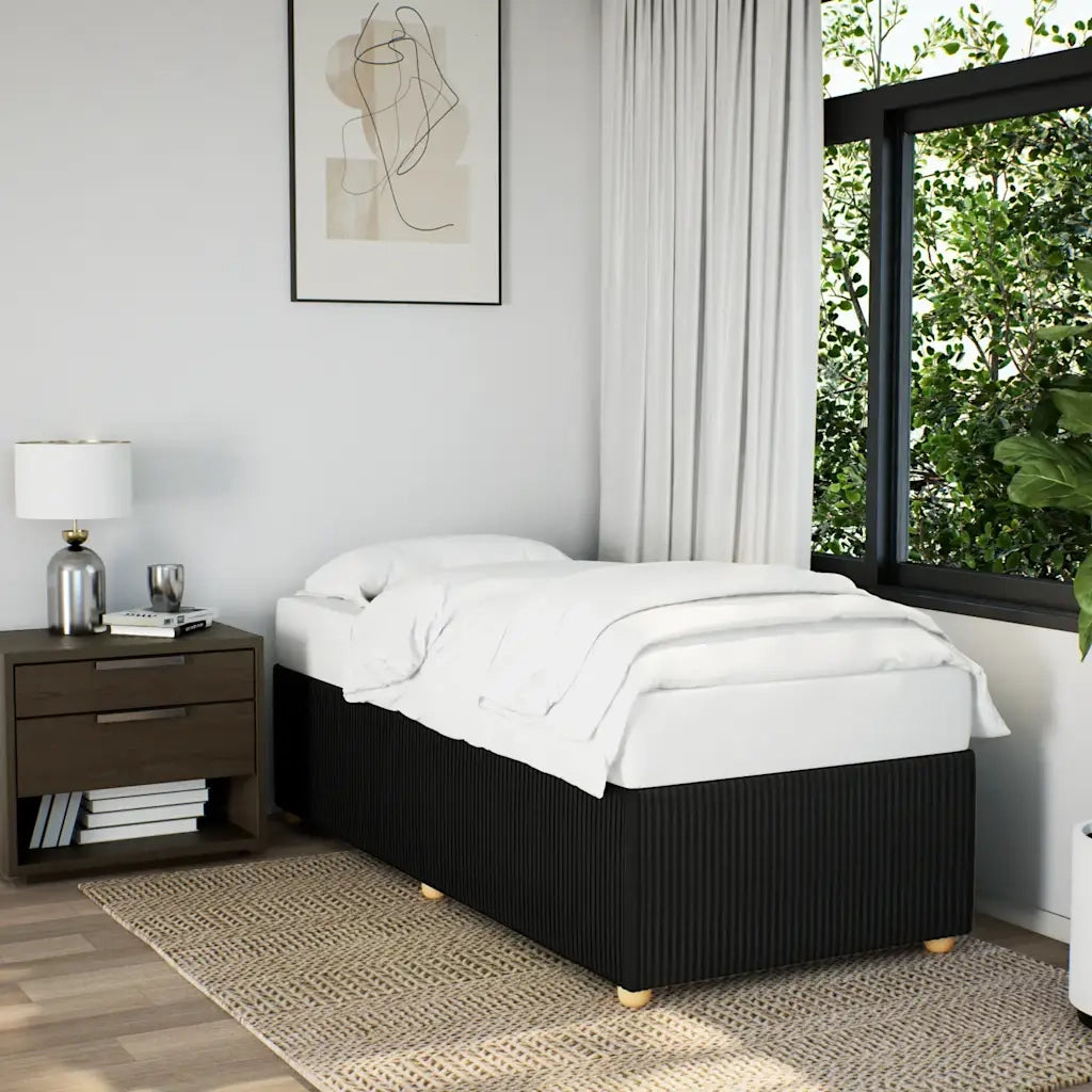 Giroletto senza Materasso Nero 90x190 cm in Tessuto 3284902