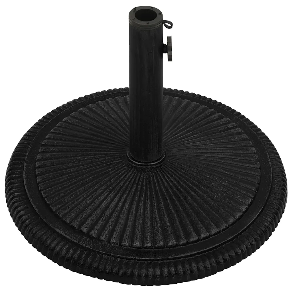 Base per Ombrellone Nera 45x45x30 cm in Ghisa 317772