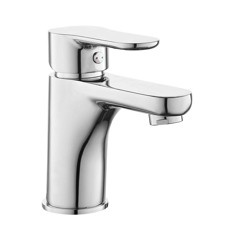 Set miscelatore lavabo bidet con piletta e doccia con deviatore cromo lucido Selma