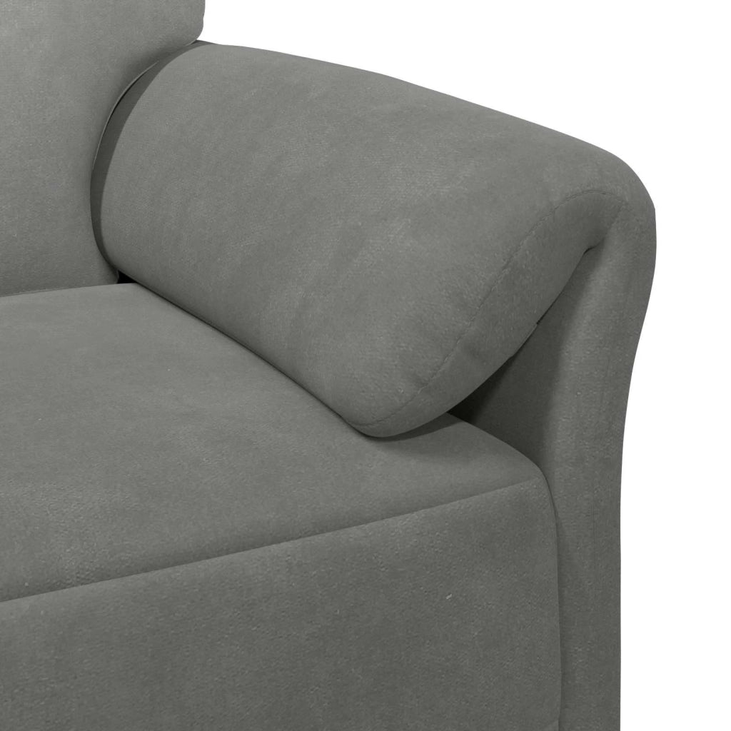 Divano 1 posto Grigio Scuro 88 x 83 x 95 cm Velluto 42033926