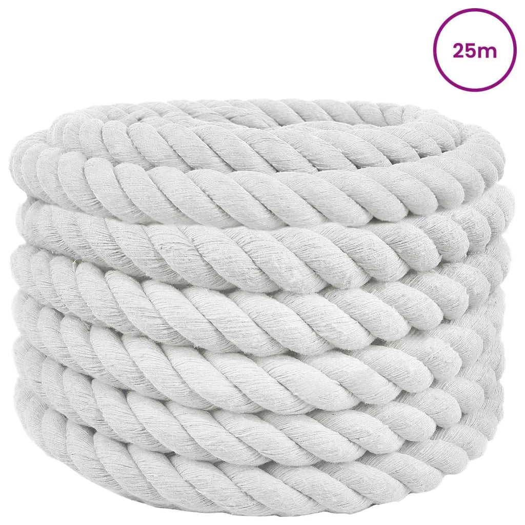 Corda Bianco 3,6 x 3,6 x 2500 cm Cotone 42011883