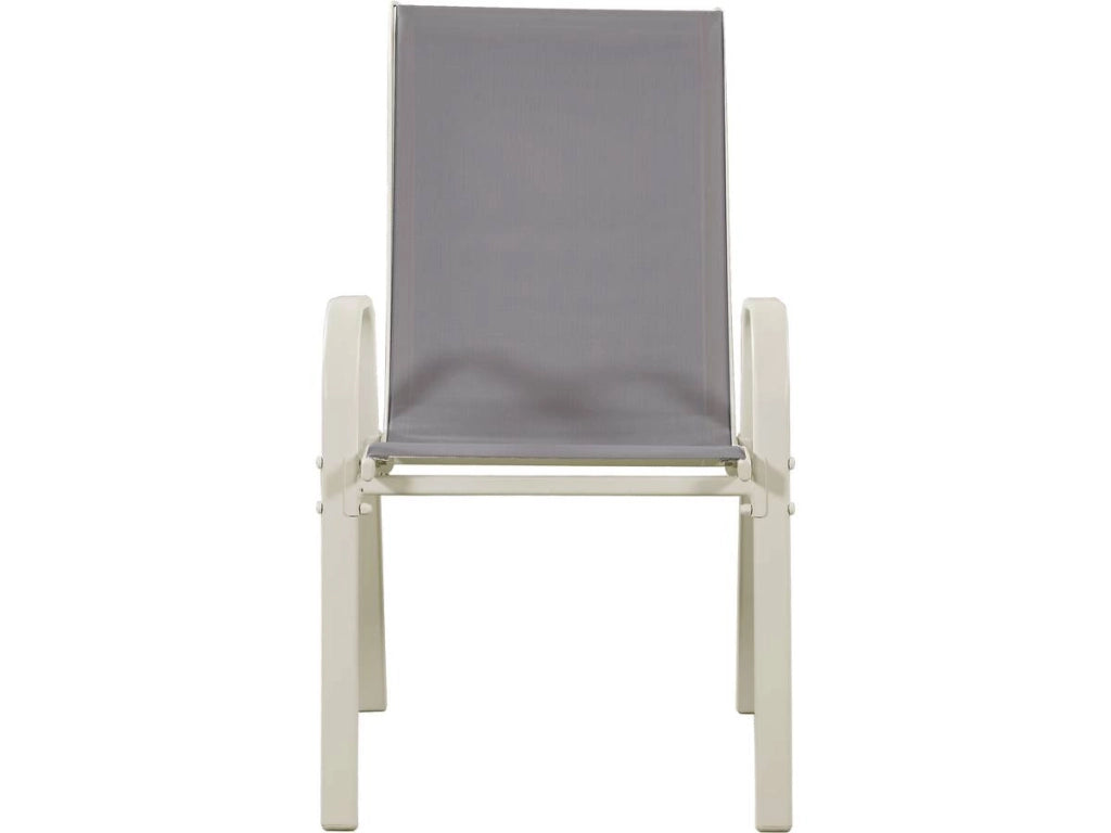 Sedia da giardino textilene "Cordoba" -Phoenix-Grigio chiaro -Set di 4