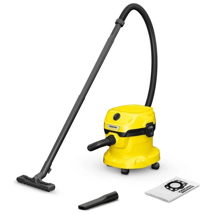 Kärcher WD 2 Plus V-12/4/18 12 L Aspiratore a cilindro Secco e bagnato 1000 W Sacchetto per la polvere