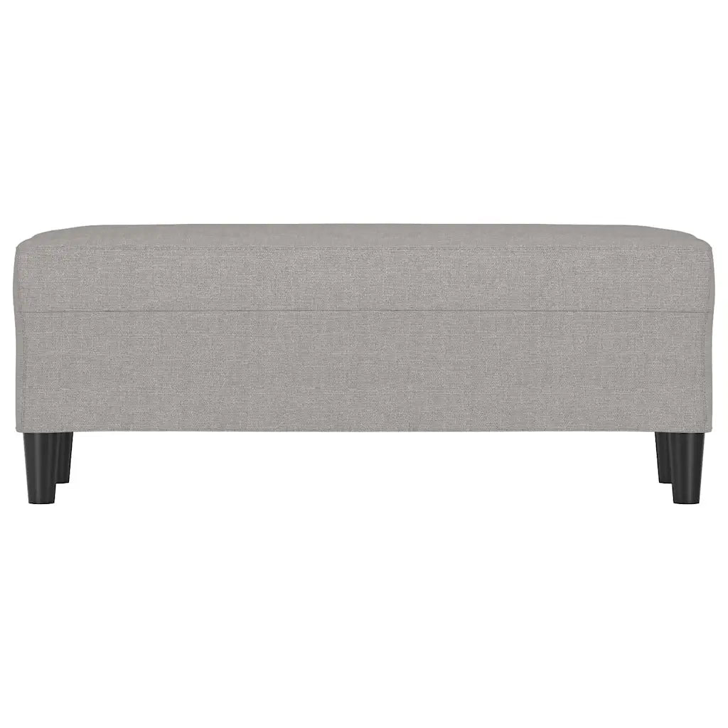 Panca Grigio chiaro 100x35x41 cm in Tessuto 349407