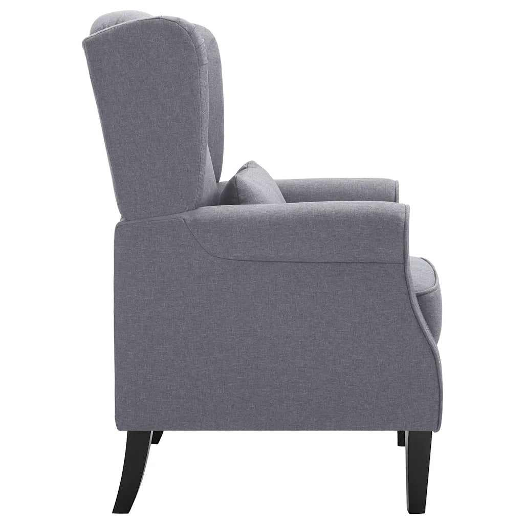 Poltrona Grigio Scuro in Tessuto 248616