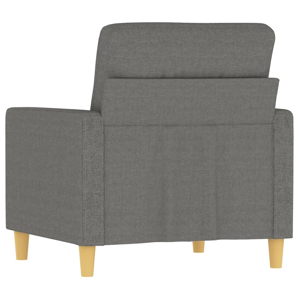 Poltrona Grigio Scuro 60 cm in Tessuto 348776