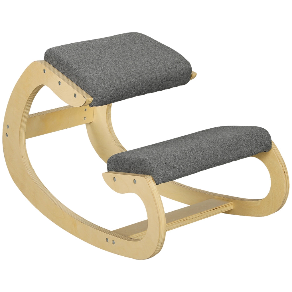 SEDIA GINOCCHIAIO Ergonomica 54,5x85x54 cm Legno Grigio