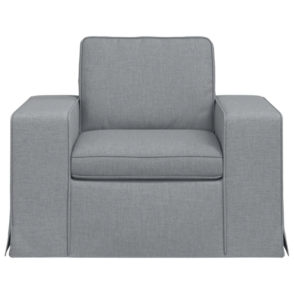 Divano Grigio chiaro 103 x 80 x 82 cm Tessuto 42024376