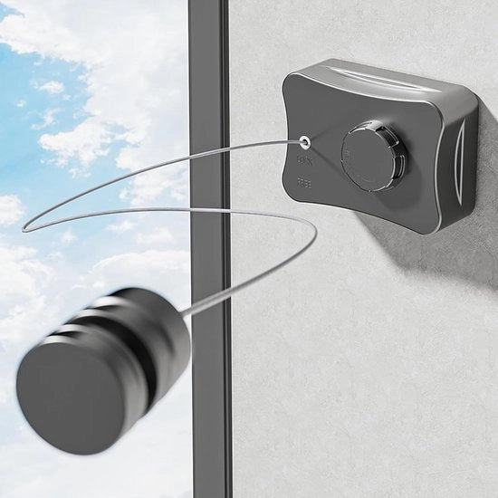 Waslijn estensibile - 5,1 m per balcone e bagno - Robusto e Pratico