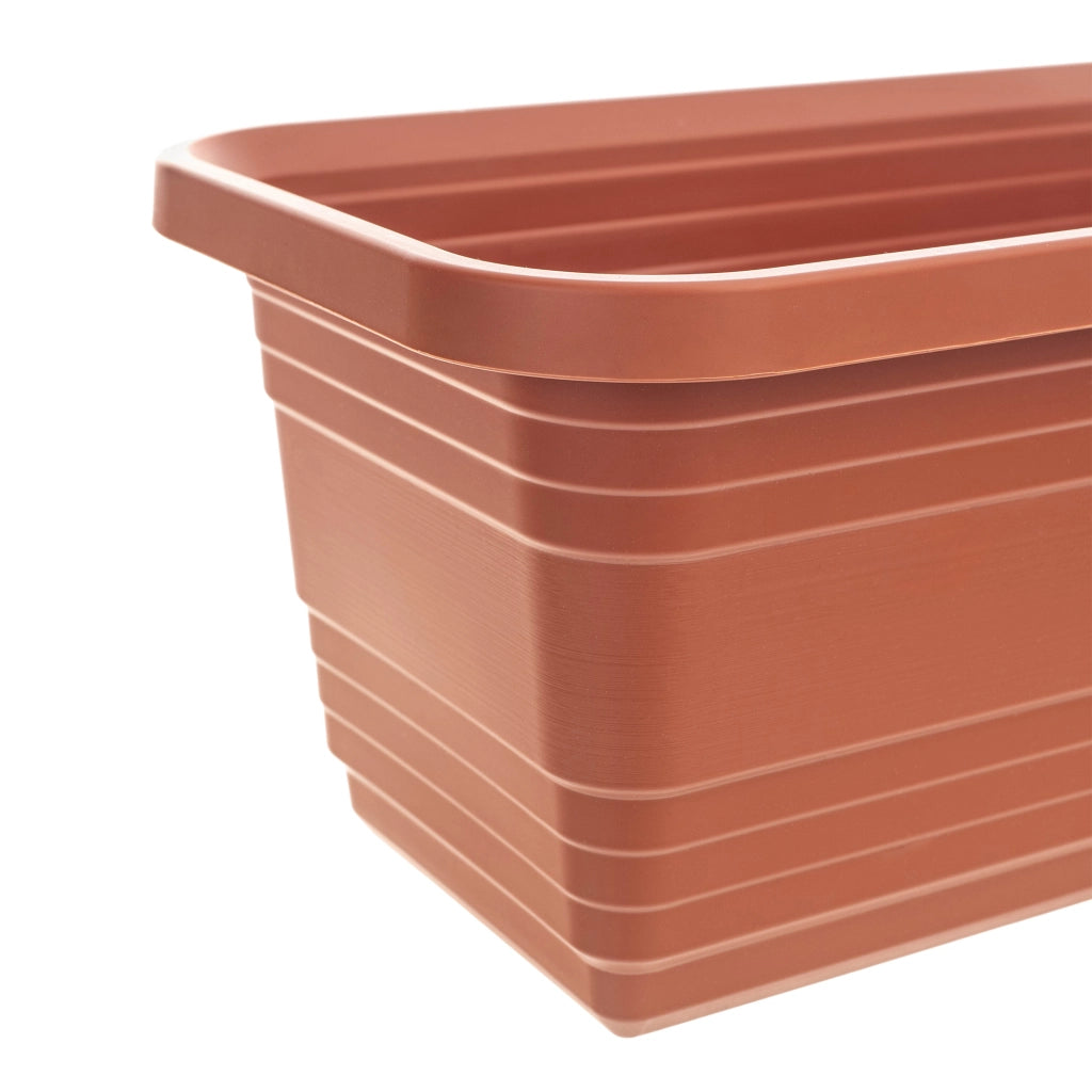 Vaso da fiori per balcone KADAX, 40 cm, rosso mattone.