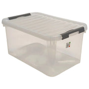 BOX 55L 58X39XH28CM TRASPARENTE CON MANIGLIE