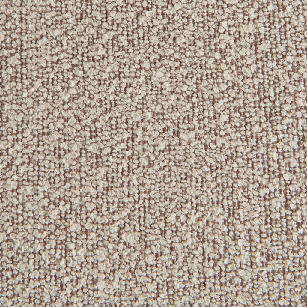 Divano letto in bouclé compresso testurizzato con contenitore, beige