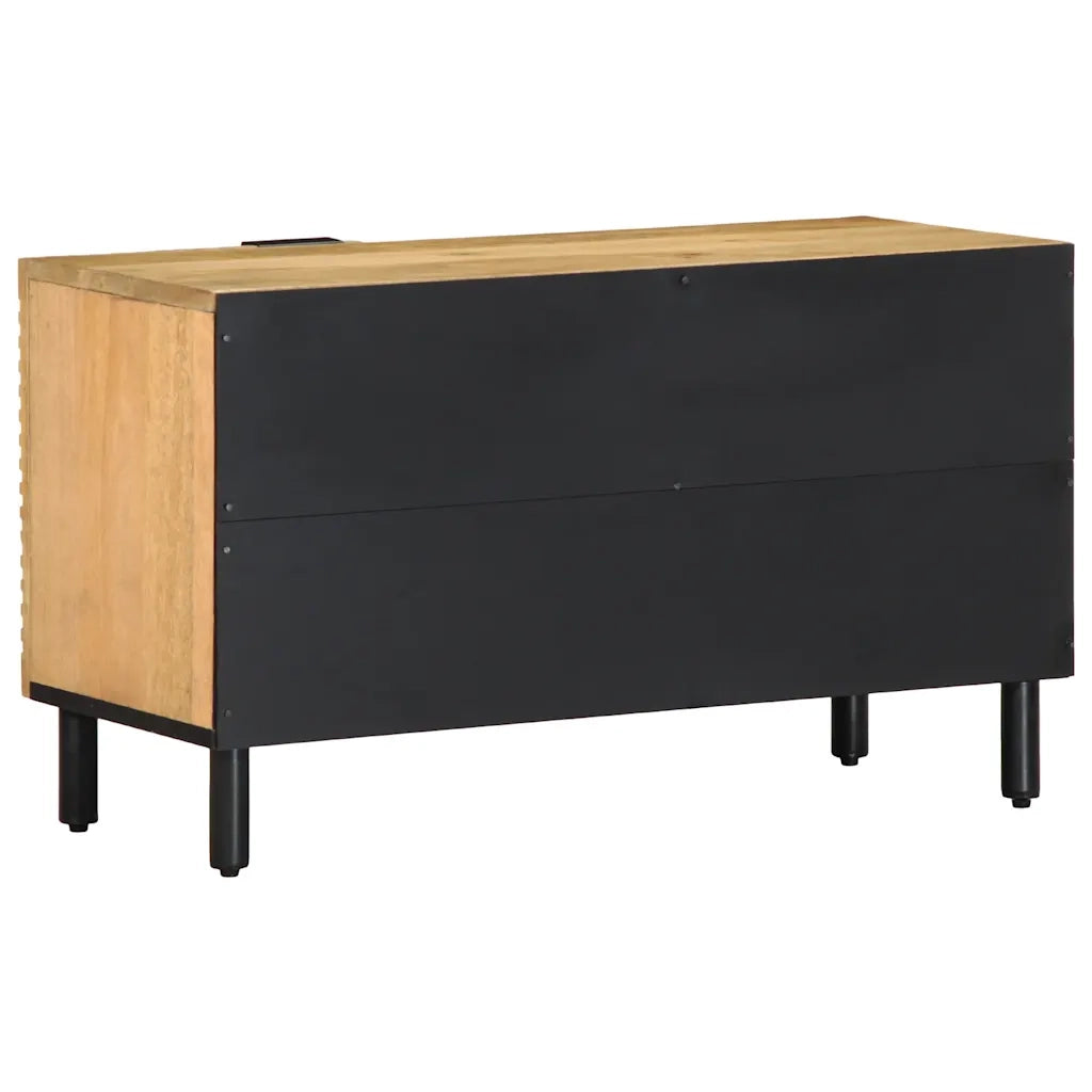 Mobile TV | Armadietto TV | Mobile Porta TV Marrone 80x31,5x46cm in Legno Massello di Mango