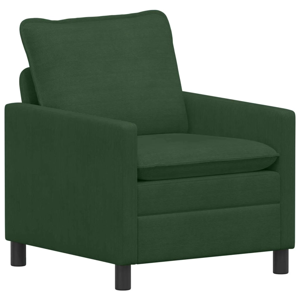 Set di divani 2 pcs Verde Giungla Tessuto 3417045