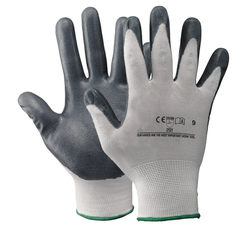 GUANTO NYLON/NITRILE SCHIUMATO Tg. 8 - 12 paia