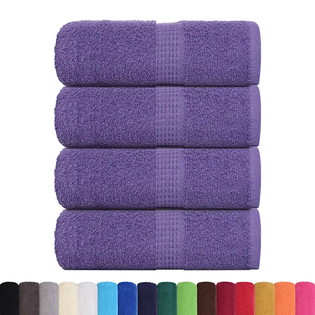 Asciugamani per ospiti FROGN 4 pz | Teli per bagno Viola 30x50 cm 360 g/m2