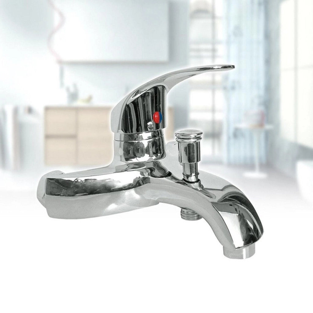 RUBINETTO MISCELATORE CROMATO CASA BAGNO VASCA COMPLETO DI KIT MONTAGGIO JH-8062
