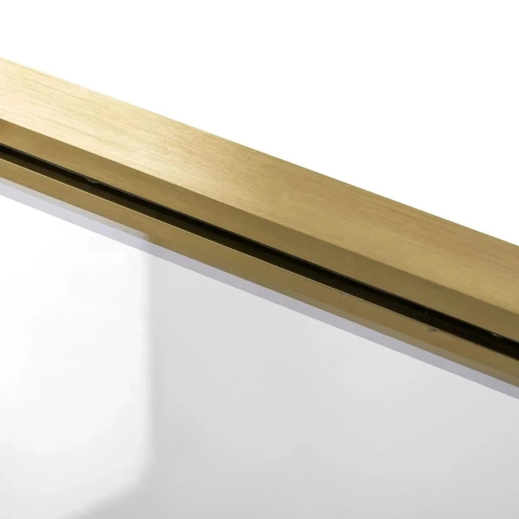Cabina Doccia A Parete Rea Rapid Slide Brush Gold 160x100