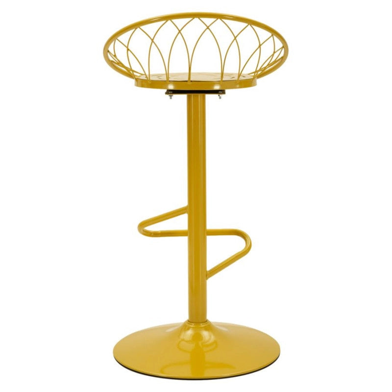 Sgabello Bar Clox Senape cm 49x45x92
