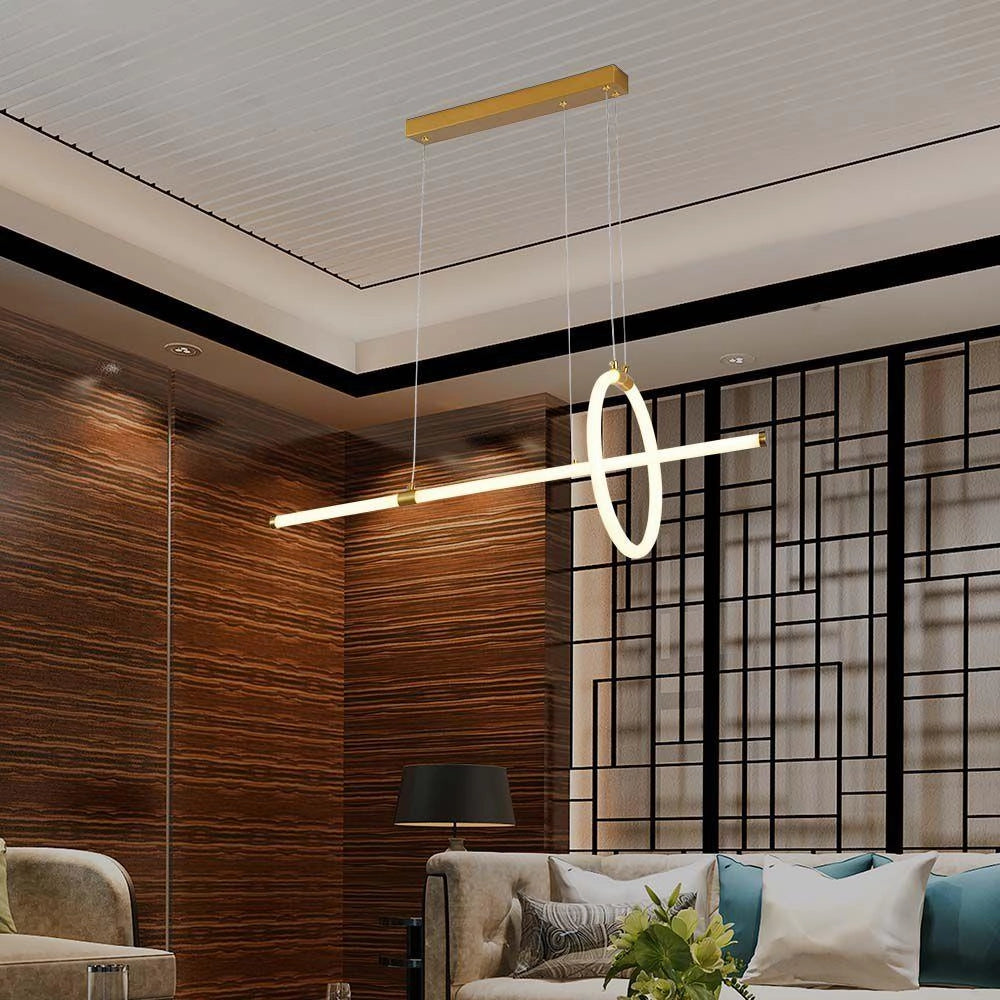 Lampada a sospensione LED geometrica oro 16W 3000K V-TAC