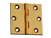 CERNIERE OTTONE FRESATE PIANE- - mm.30x25 - 24 pezzi