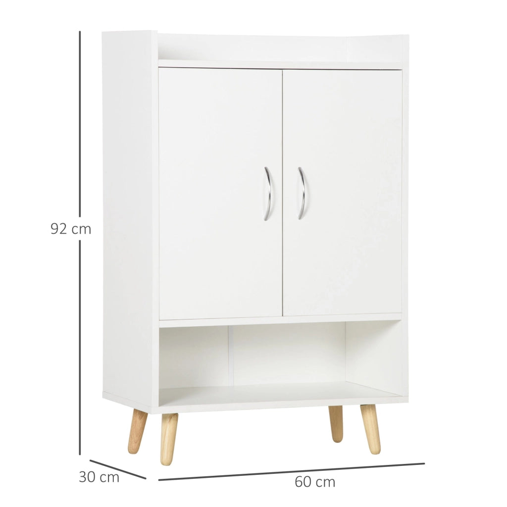 Mobile Scarpiera 60x30x92 cm in Legno Truciolare Bianco