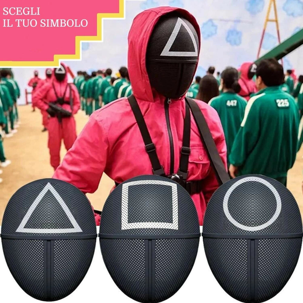 Trade Shop - Maschera Squid Game Serie Tv Costume Originale Gioco Del Calamaro Cosplay -   -frontman    -
