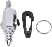 Attrezzo per immersioni in acciaio inossidabile - Boccaglio professionale per immersioni - Boccaglio per innesco di aria - Per attività acquatiche - Mini/portatile - Incluso: morsetto - Pistola di aria