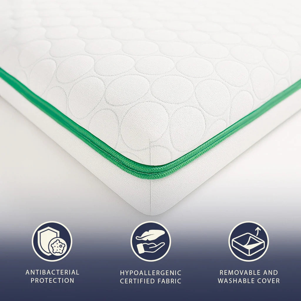 Topper 160x190 in Memory Foam Breeze a 9 Zone | Altezza 5 cm | Tessuto Polar Anallergico e Rinfrescante | Made in Italy