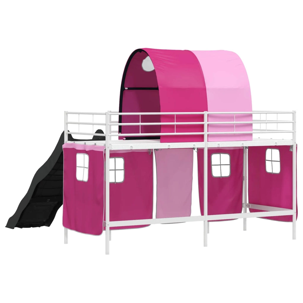 Struttura del letto loft per bambini Bianco e Rosa 75 x 190 cm 42020864