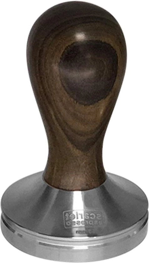 Stampa espresso stile classico con maniglia ergonomico in legno pregiato per strumenti espresso barista perfetti 58 mm sandalo marrone