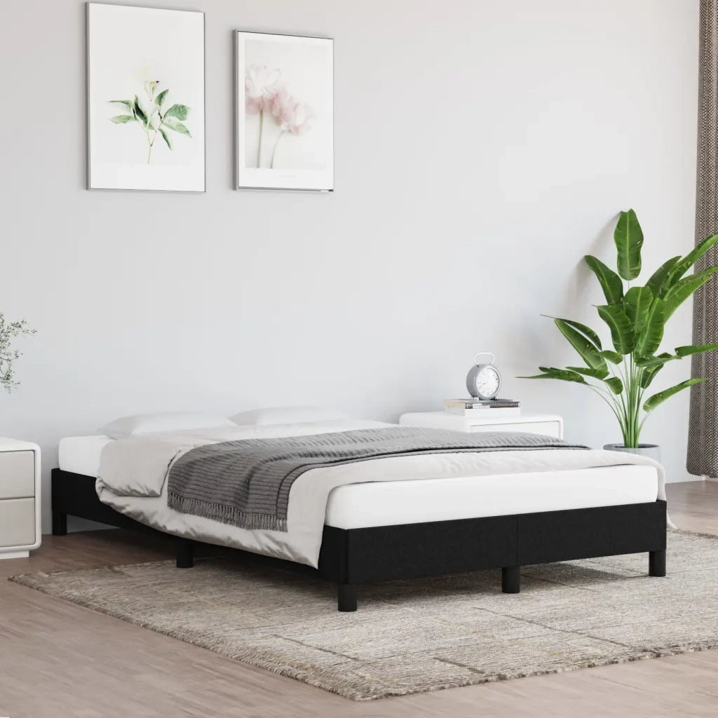 Giroletto senza Materasso Nero 120x190 cm in Tessuto 3269607