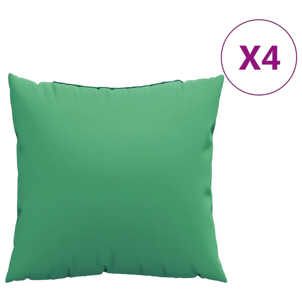 Cuscini per Divano 4 pz-Set di 4 Cuscini per Sofa Verdi 60x60 cm in Tessuto