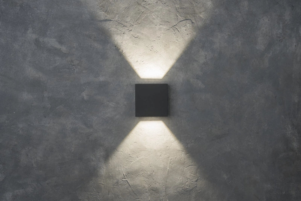 Applique da esterno LED 10W Gemini Beams antracite Lutec