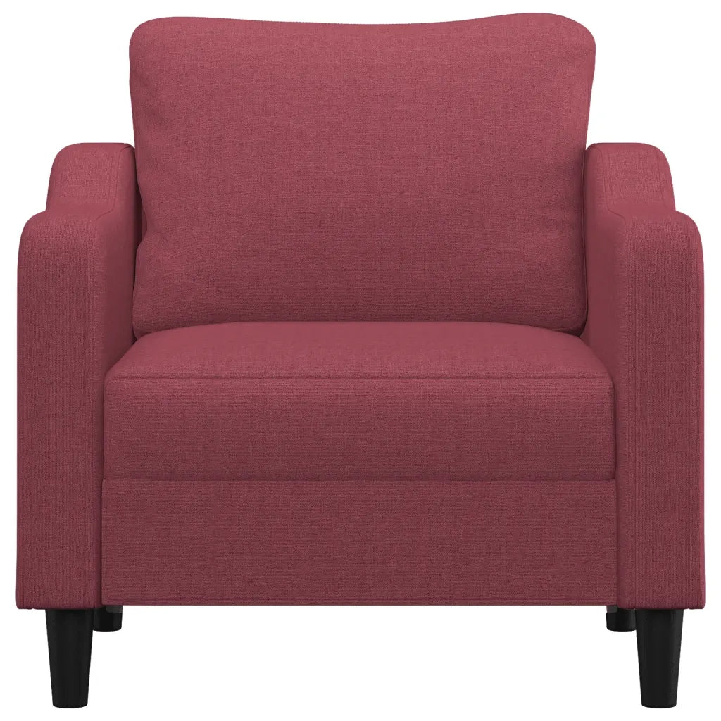 Poltrona | Sedia Relax Rosso Vino 60 cm in Tessuto