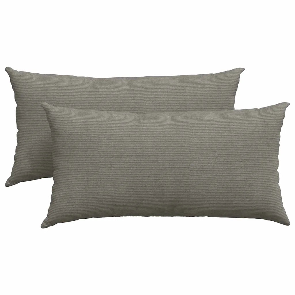 Cuscini da Divano 2 pz | Cuscini per sedie Grigio chiaro 80 x 40 cm