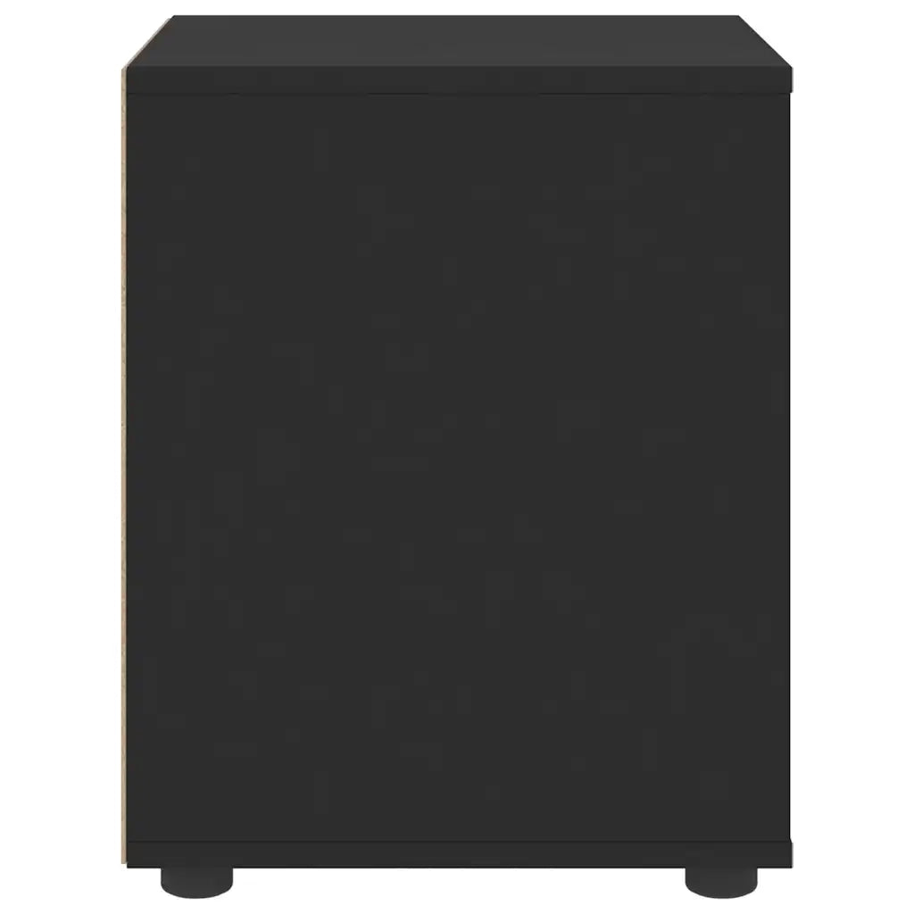 Comodino VISNES Nero 45x40x50 cm in Legno Multistrato 4108281