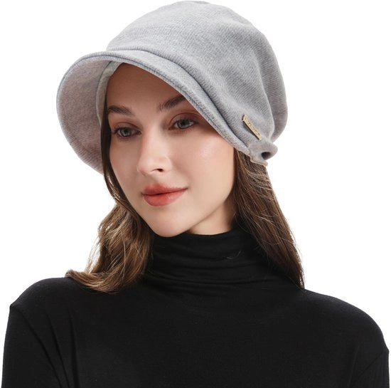 Cappelli di Pellizzone a Doppia Pelle per Donne con Cappuccio - Cappelli di Pellizzone - Protezione dal Freddo e dal Vento
