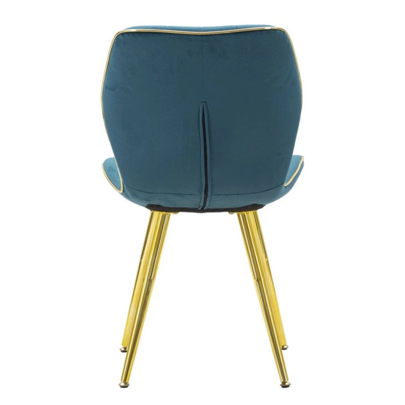 Sedia Paris Space Ottanio /gold Set 2 Pz cm 46x58x77