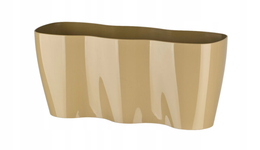 Vaso da fiori KADAX, Vaso da fiori, Vaso da fiori in plastica, Orchidea, 35 cm, Beige